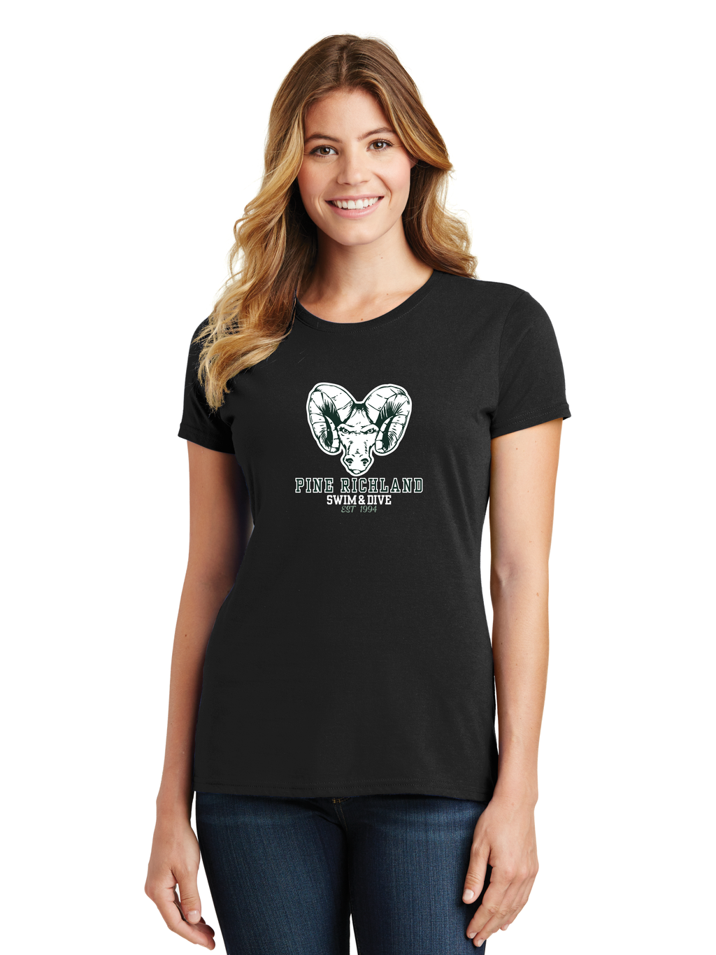 Alternate Logo Ladies T-Shirt - PR Swim & Dive