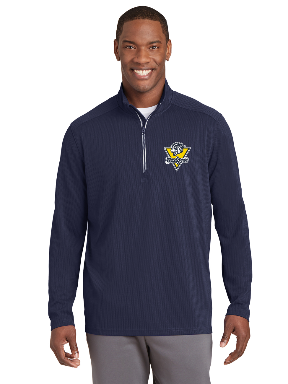 DGT Textured Quarter Zip - BCB
