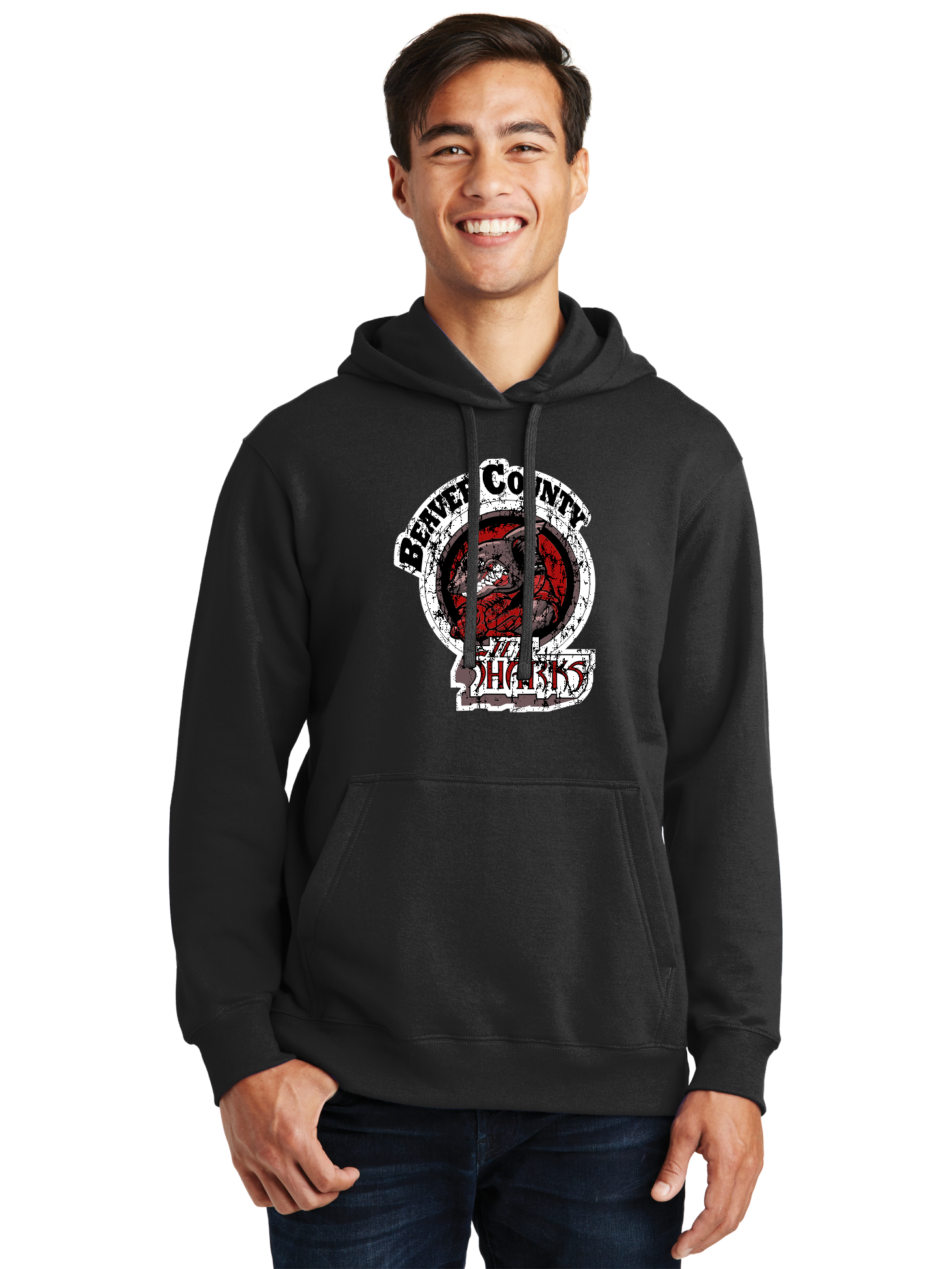 Distressed Logo Hoodie - BCIS