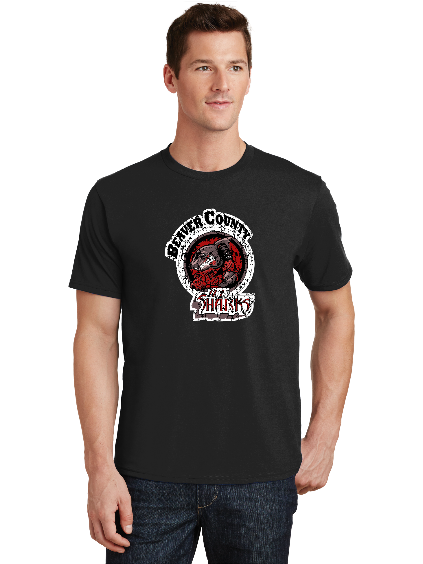 Distressed Logo T-Shirt - BCIS