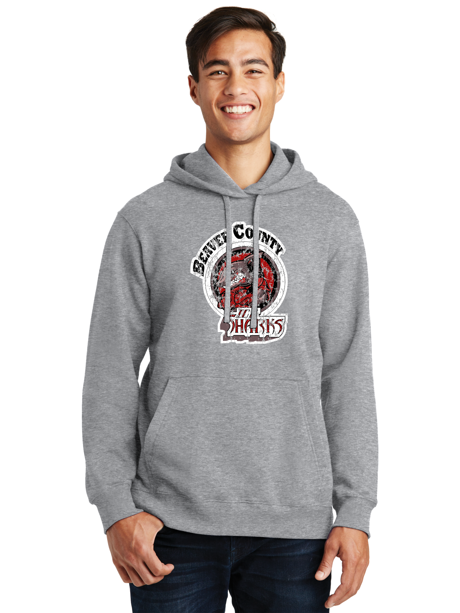 Distressed Logo Hoodie - BCIS
