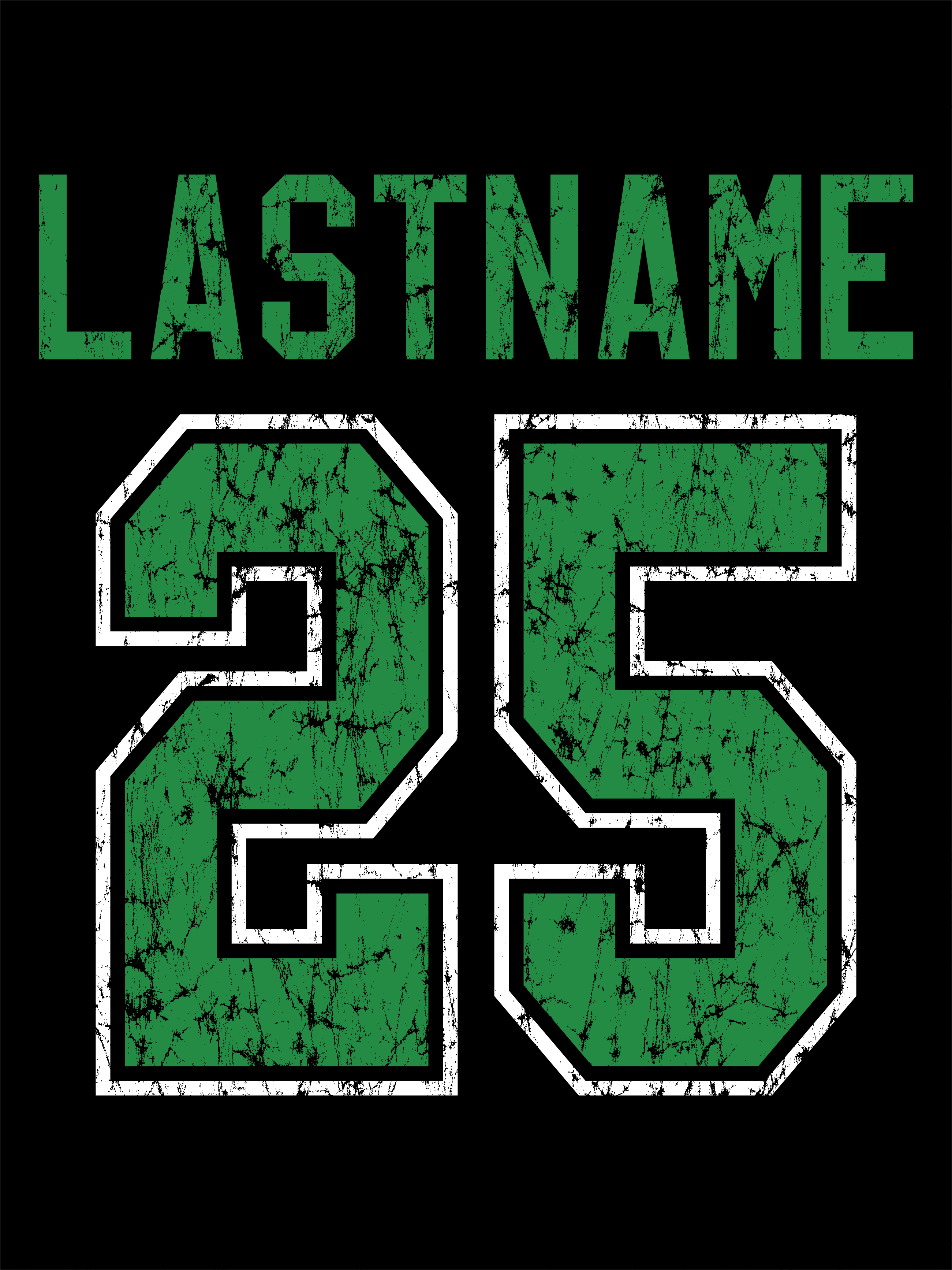 Distressed Logo Hoodie - Pine Richland