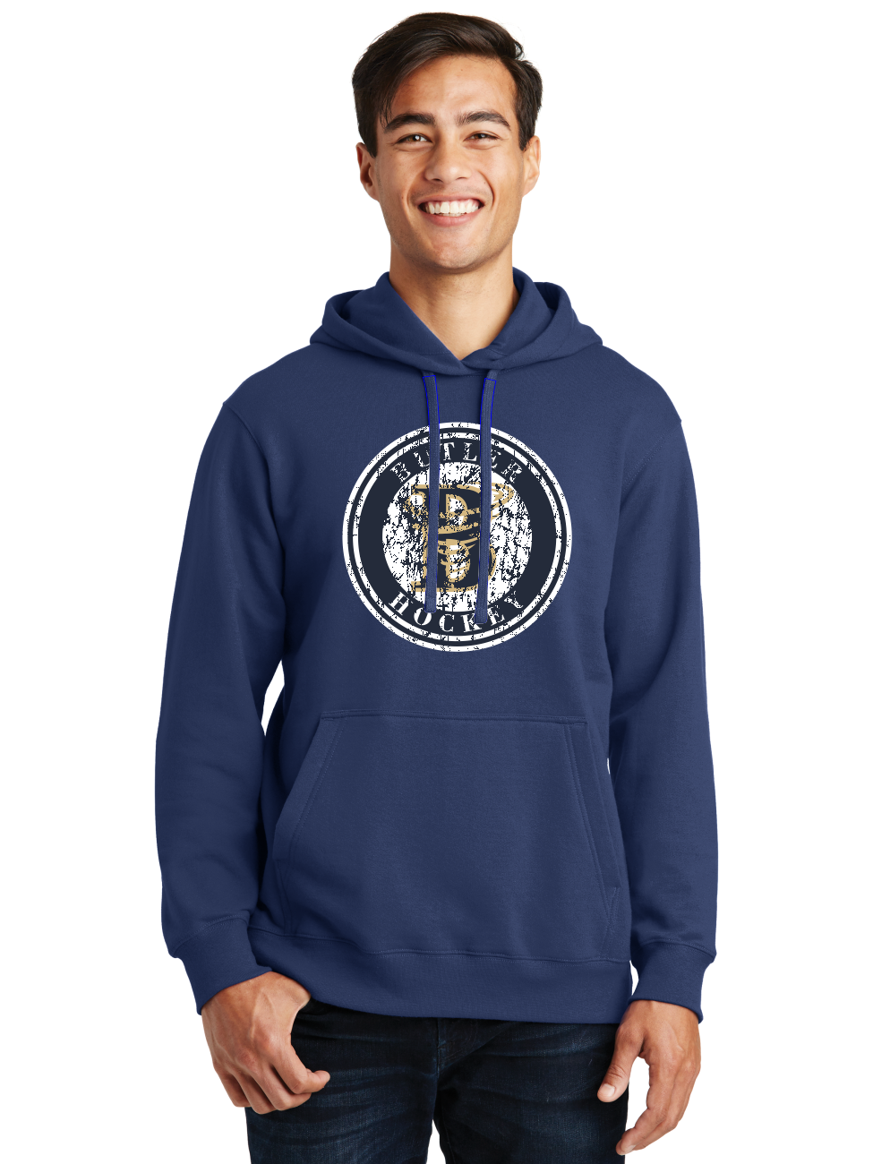 Distressed Logo Hoodie - Butler
