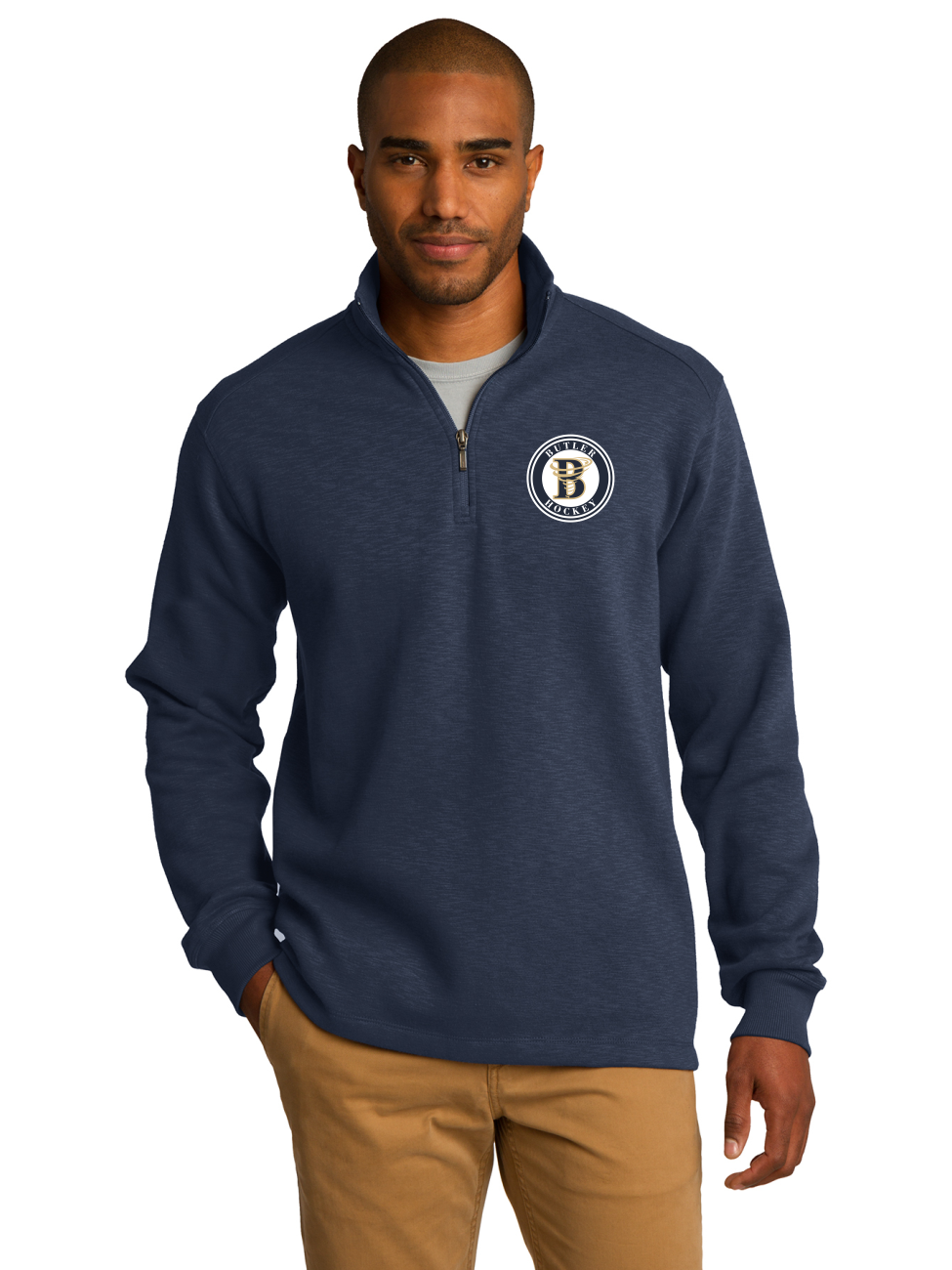 Embroidered Fleece Quarter Zip - Butler