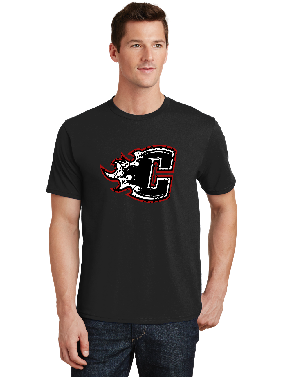 Distressed Logo T-Shirt - Crawford