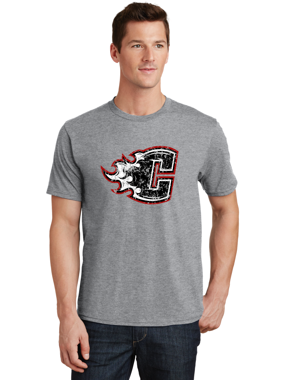 Distressed Logo T-Shirt - Crawford