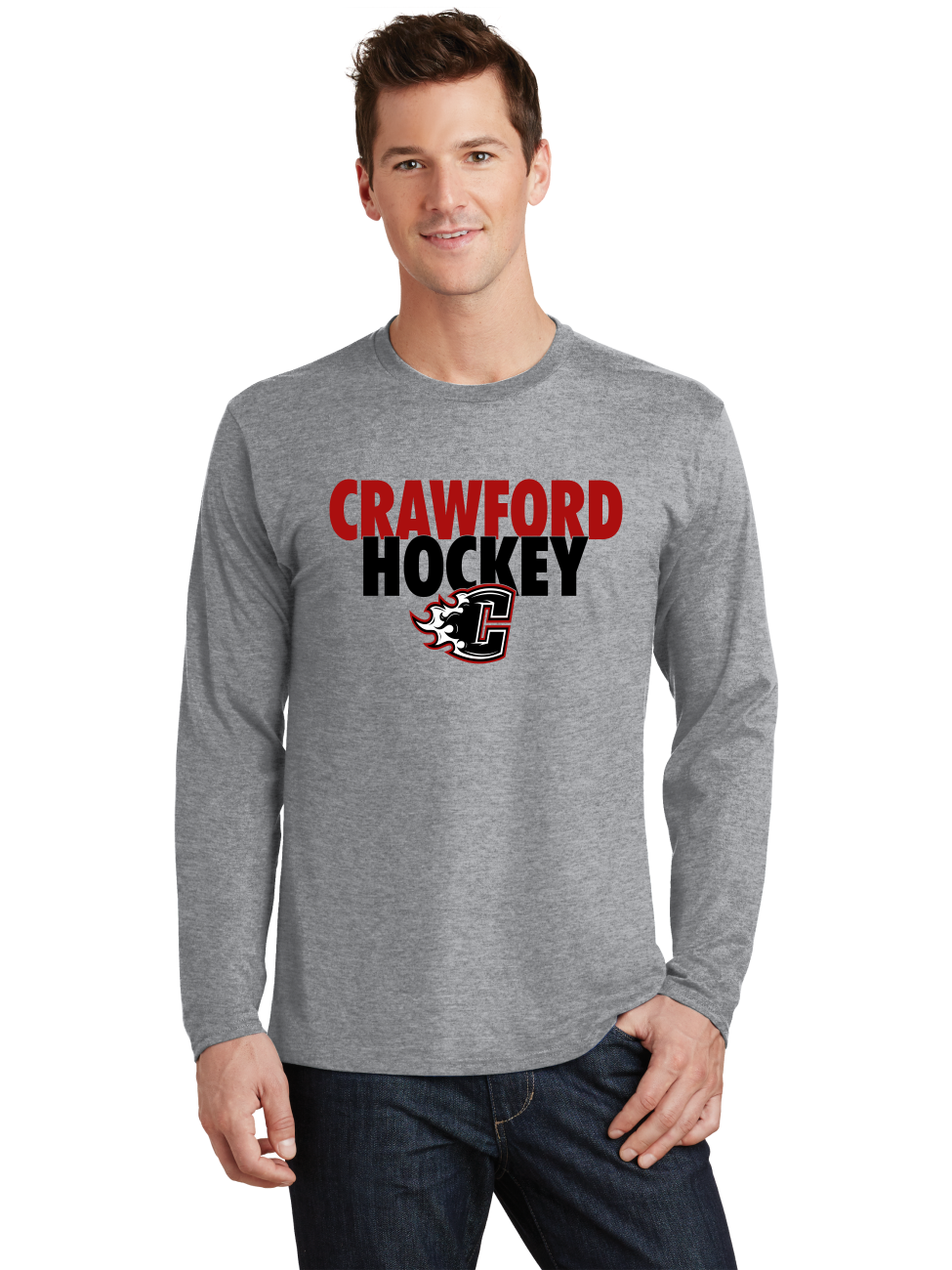 Text LS T-Shirt - Crawford