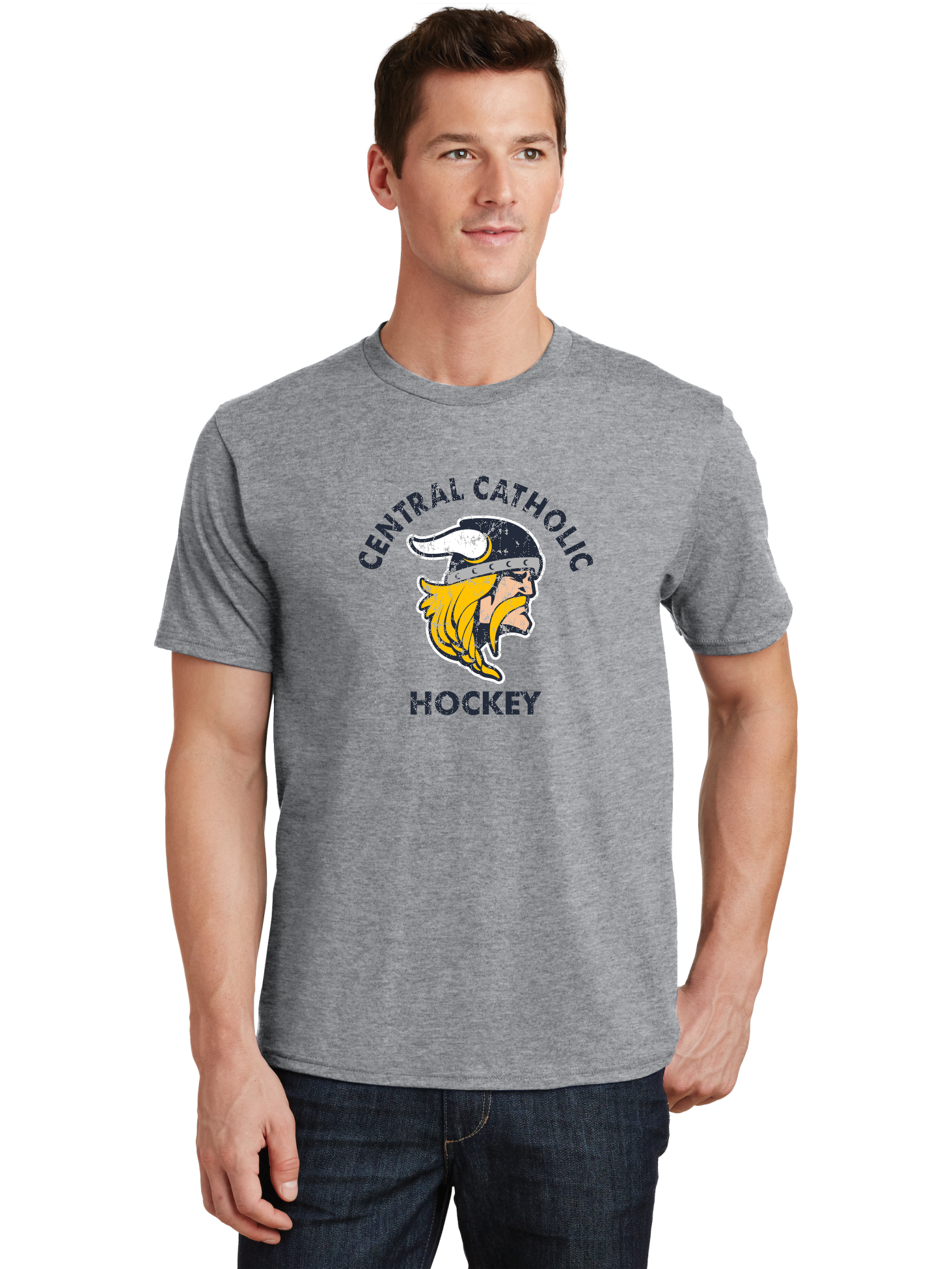 Distressed Logo T-Shirt - Central Catholic
