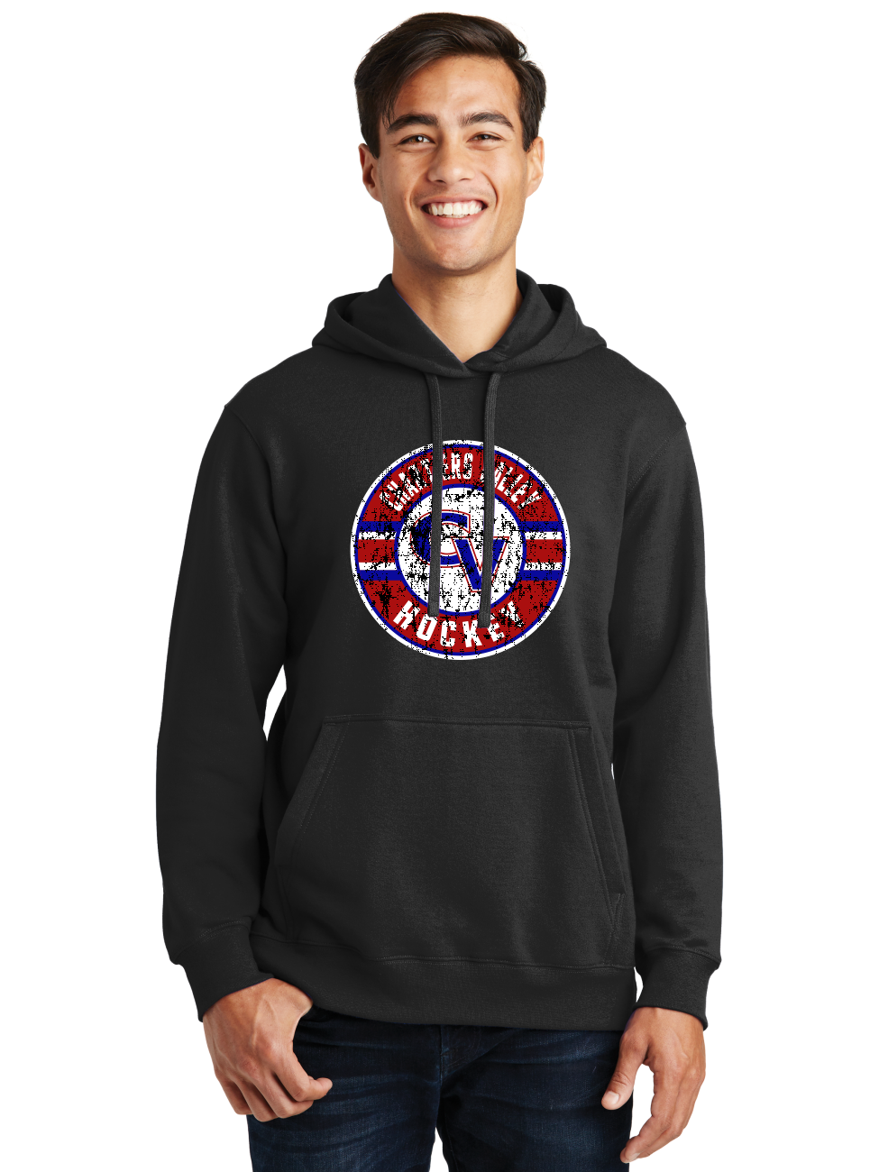 Distressed Logo Hoodie - Chartiers Valley