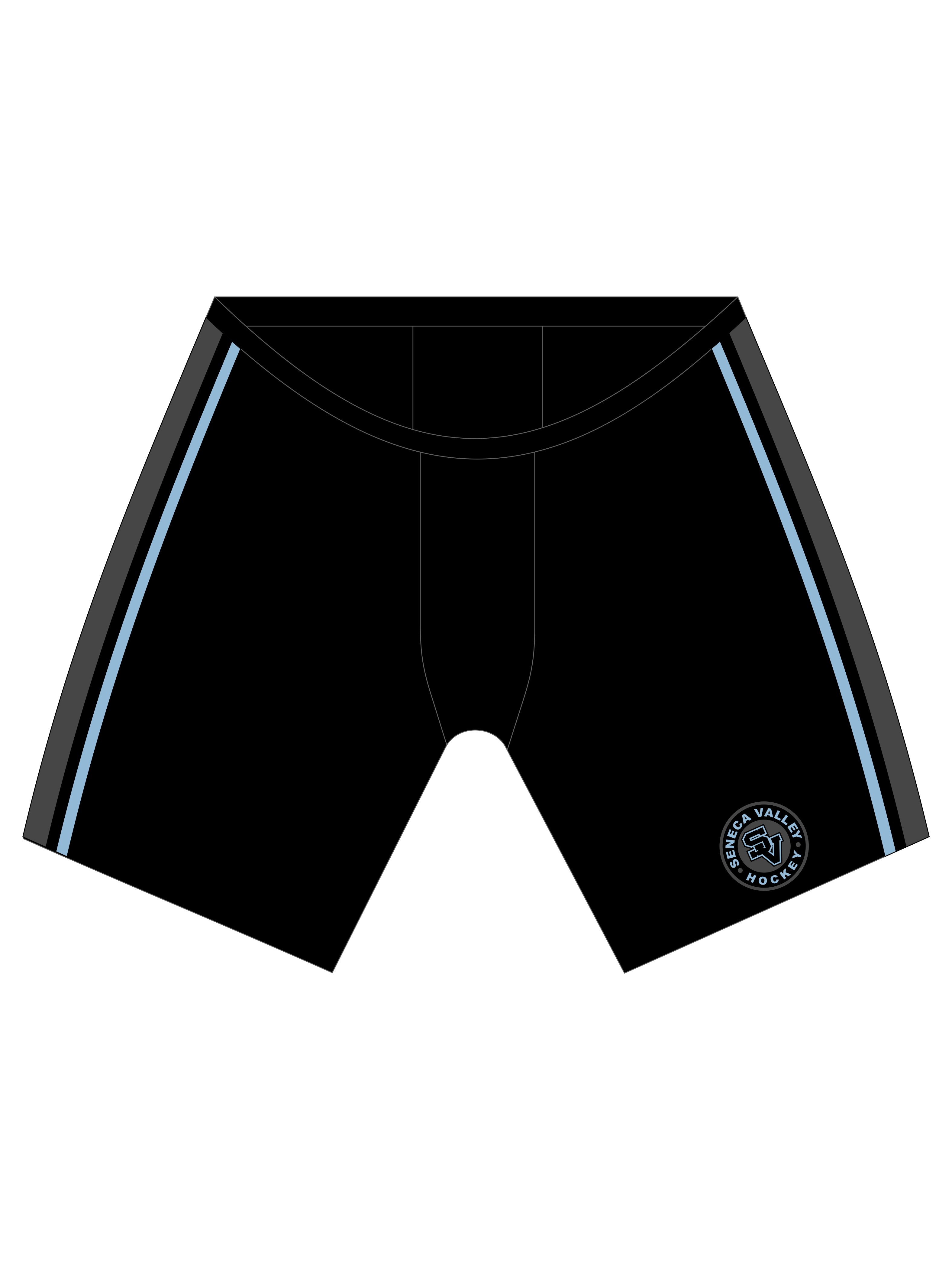Pant Shell (Charcoal Stripe) - Seneca Valley