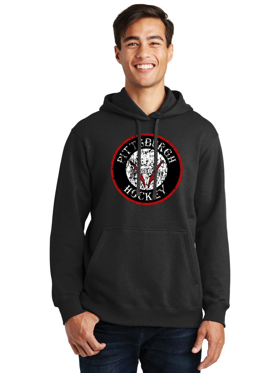 Distressed Logo Hoodie - Vengeance