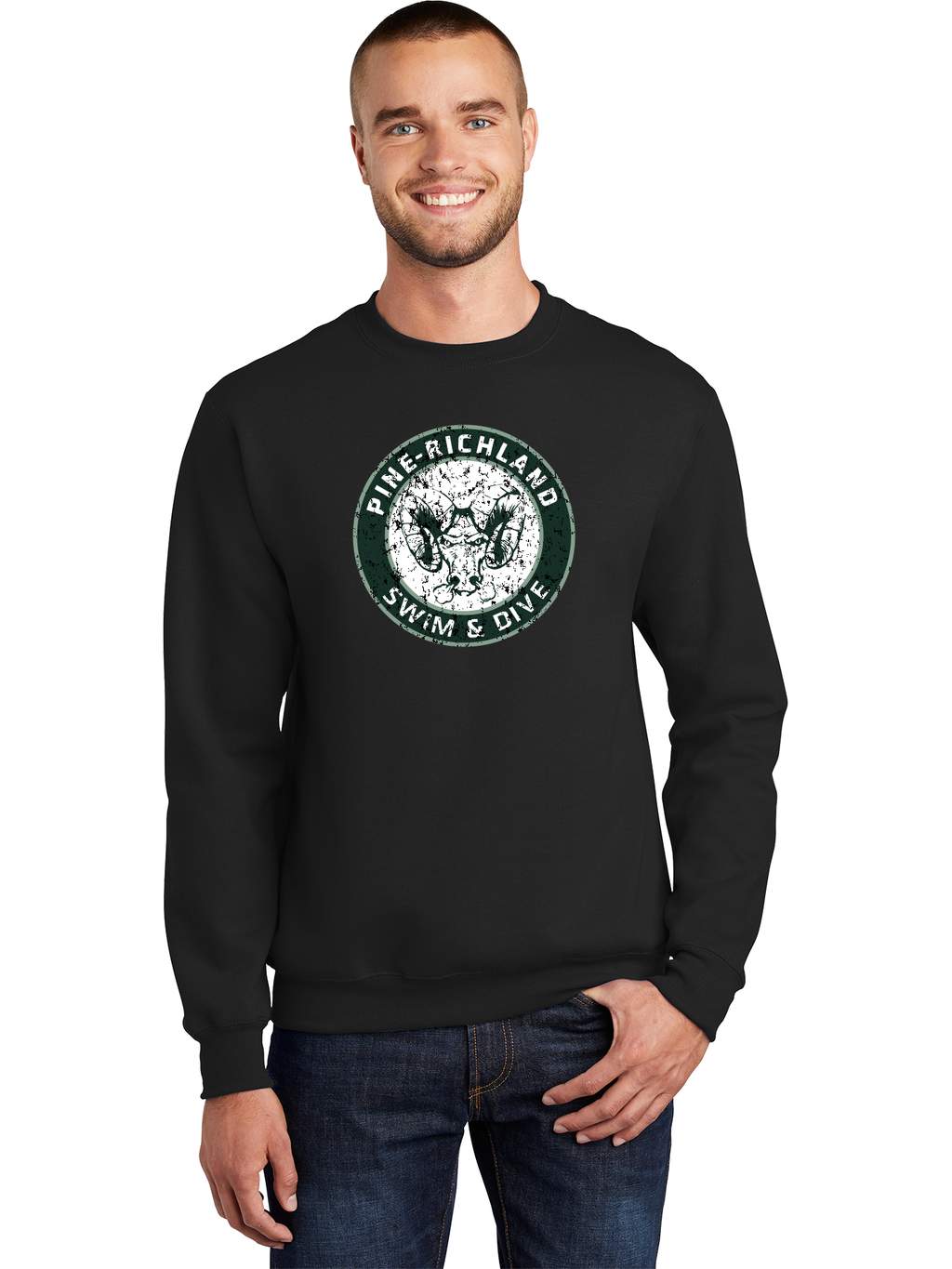 Logo Crew Neck - PR Swim & Dive