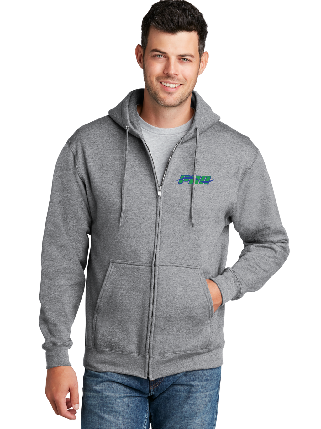 Full Zip Logo Hoodie - PRA