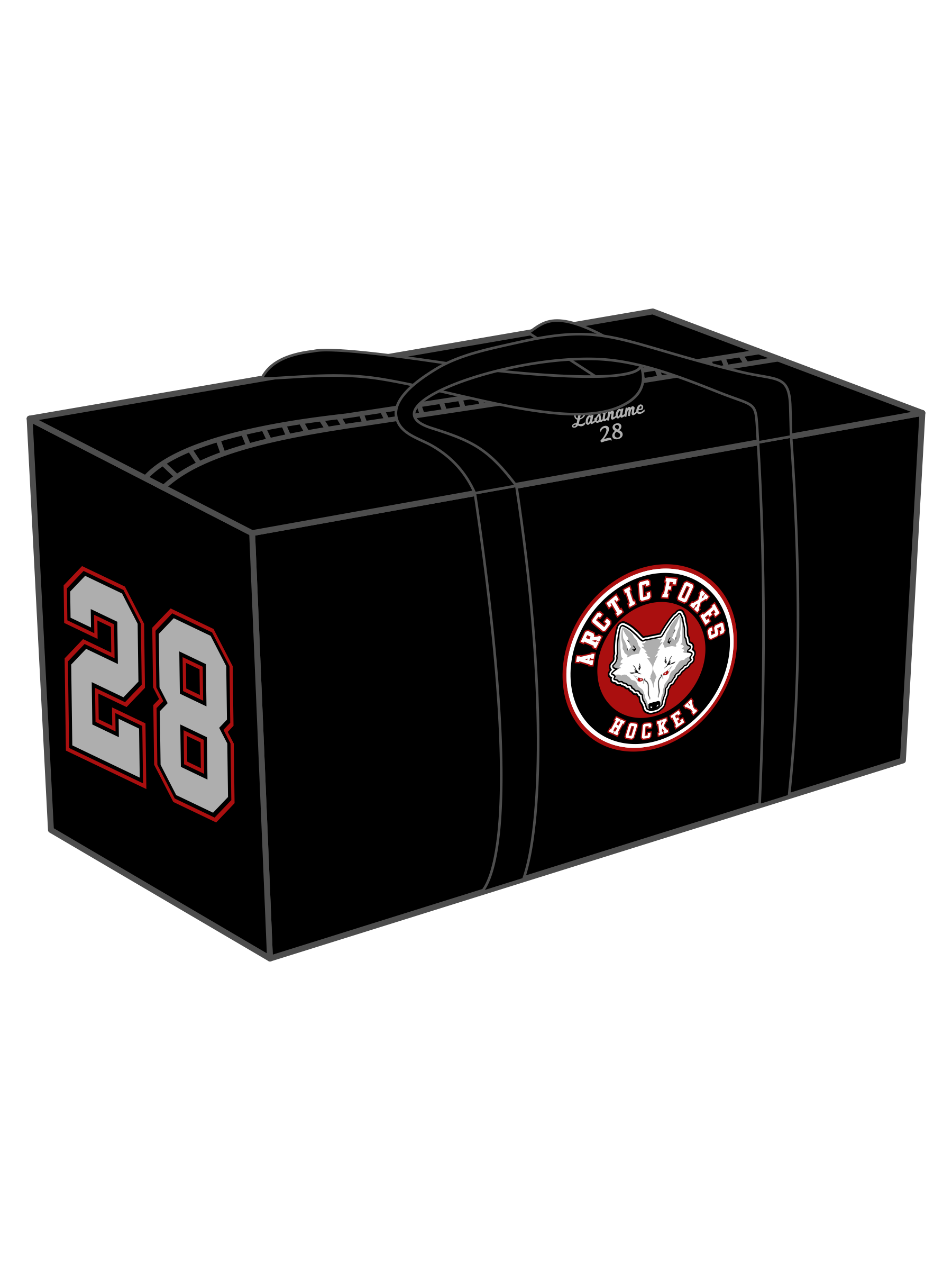 Canvas Hockey Bag - Foxes