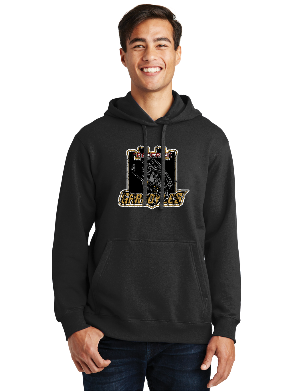 Distressed Logo Hoodie - Gargoyles