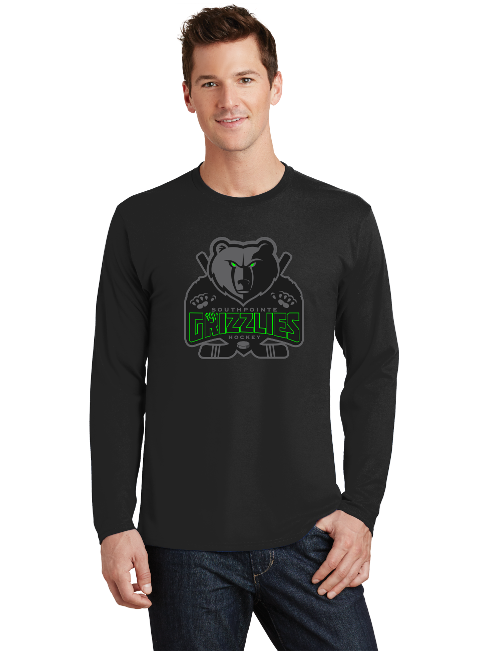 Blackout LS T-Shirt - Grizzlies