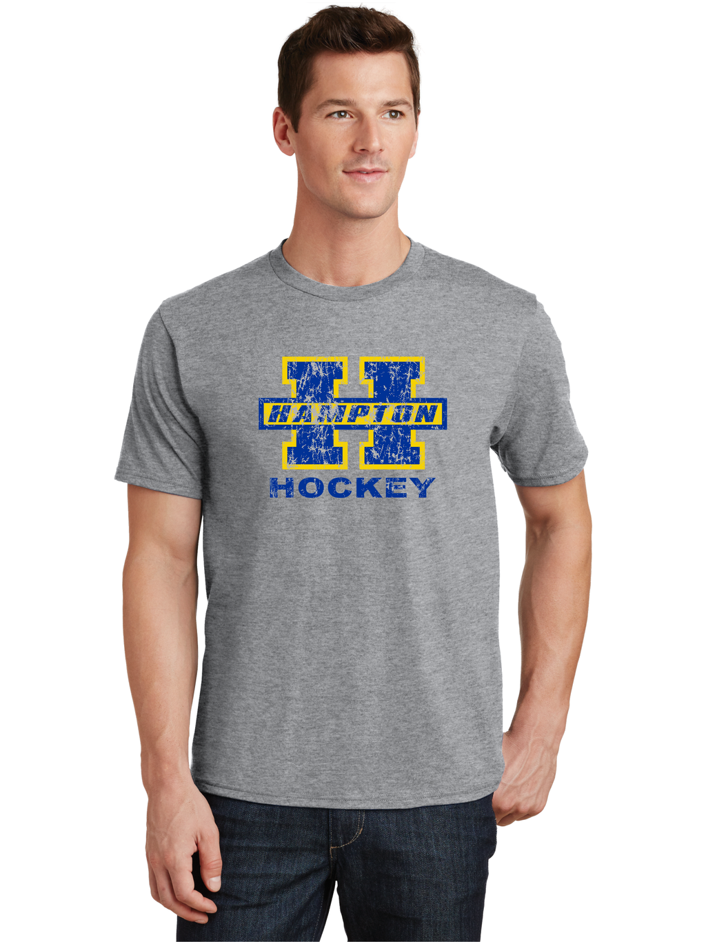 Distressed Logo T-Shirt - Hampton