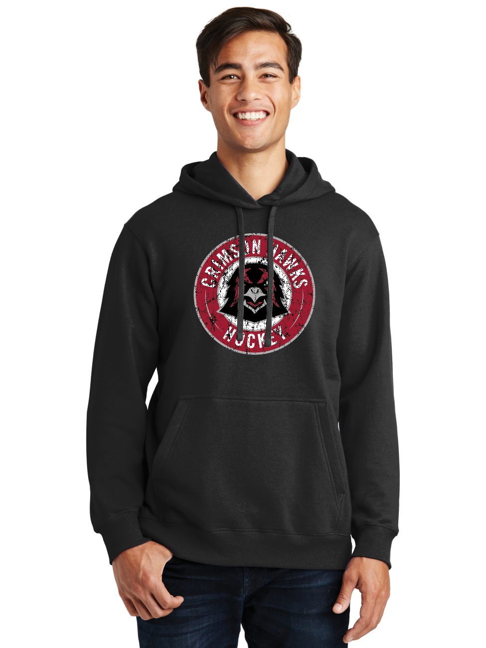 Distressed Logo Hoodie - IUP