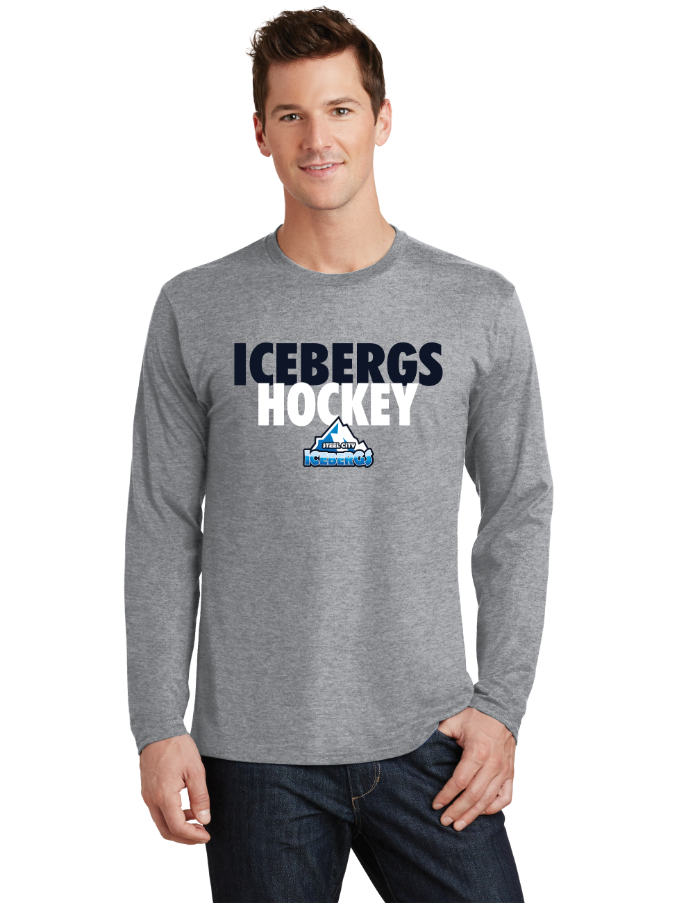 Text LS T-Shirt - Icebergs