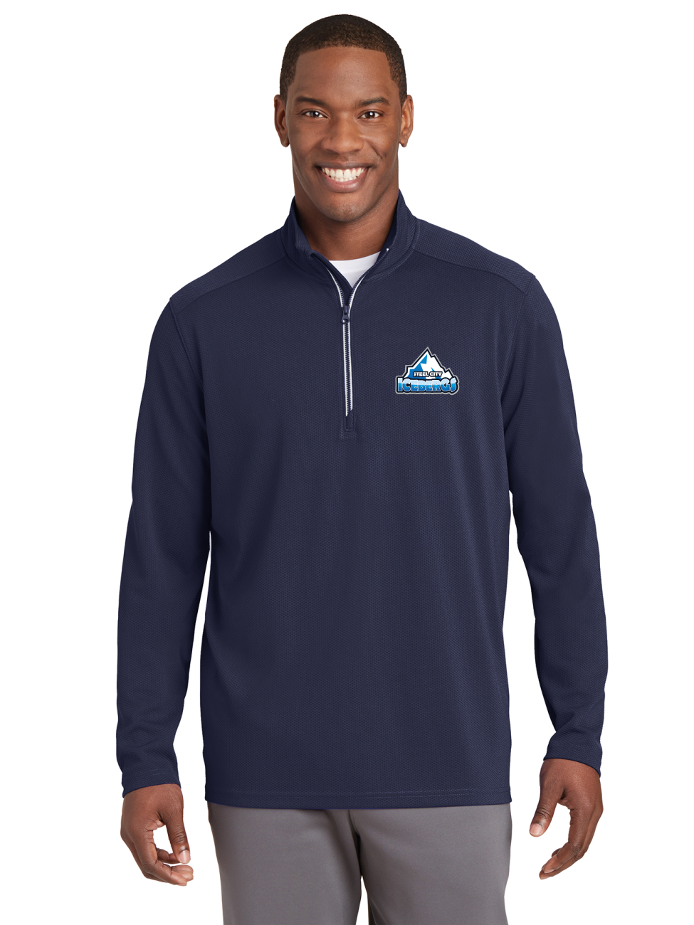 DGT Textured Quarter Zip - Icebergs