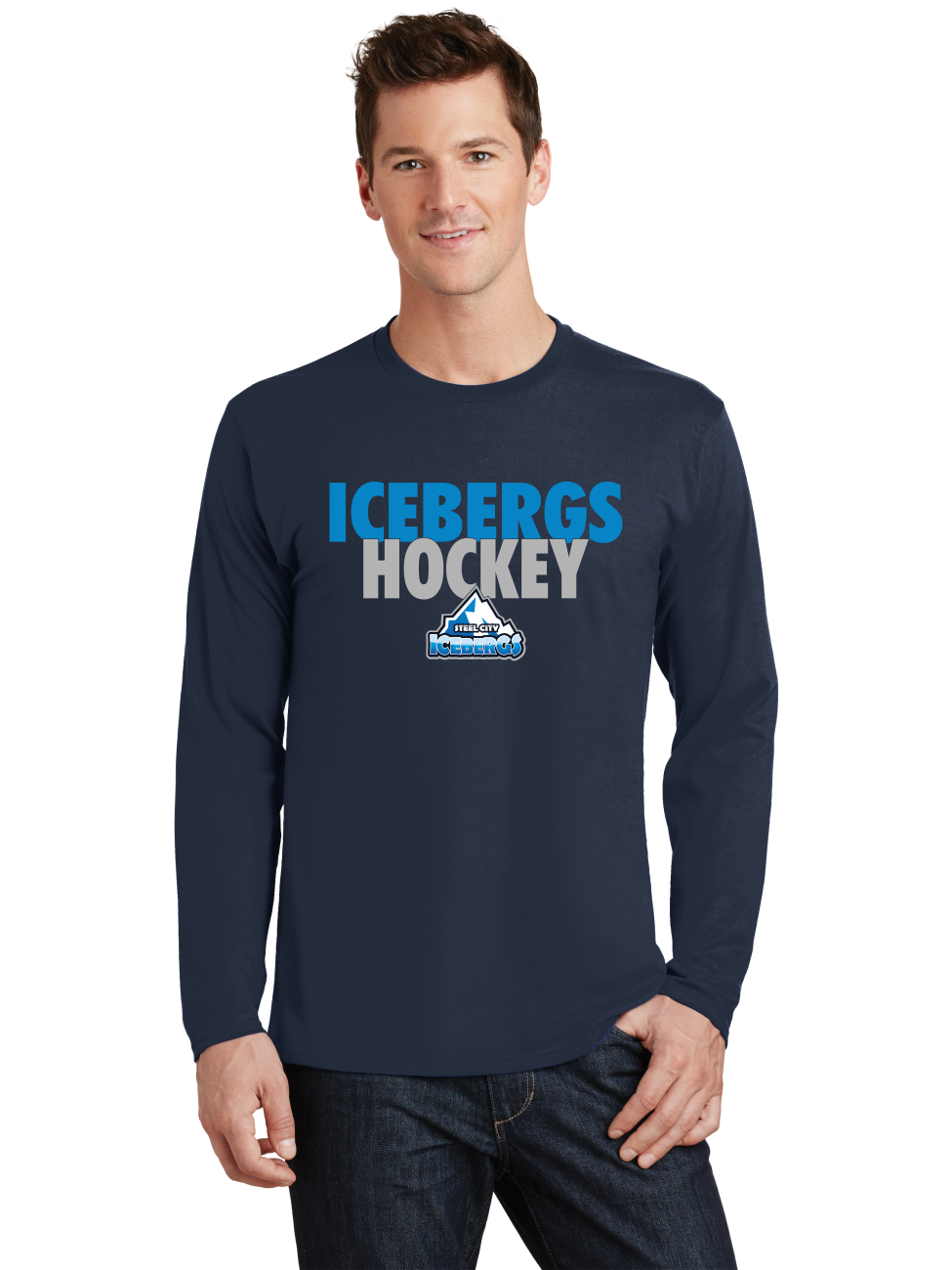 Text LS T-Shirt - Icebergs