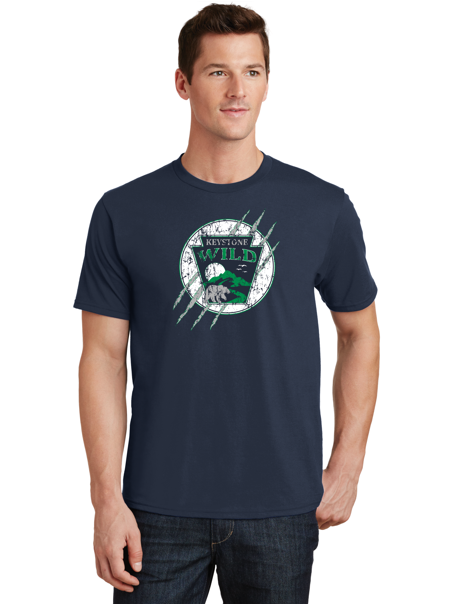 Distressed Logo T-Shirt - Keystone