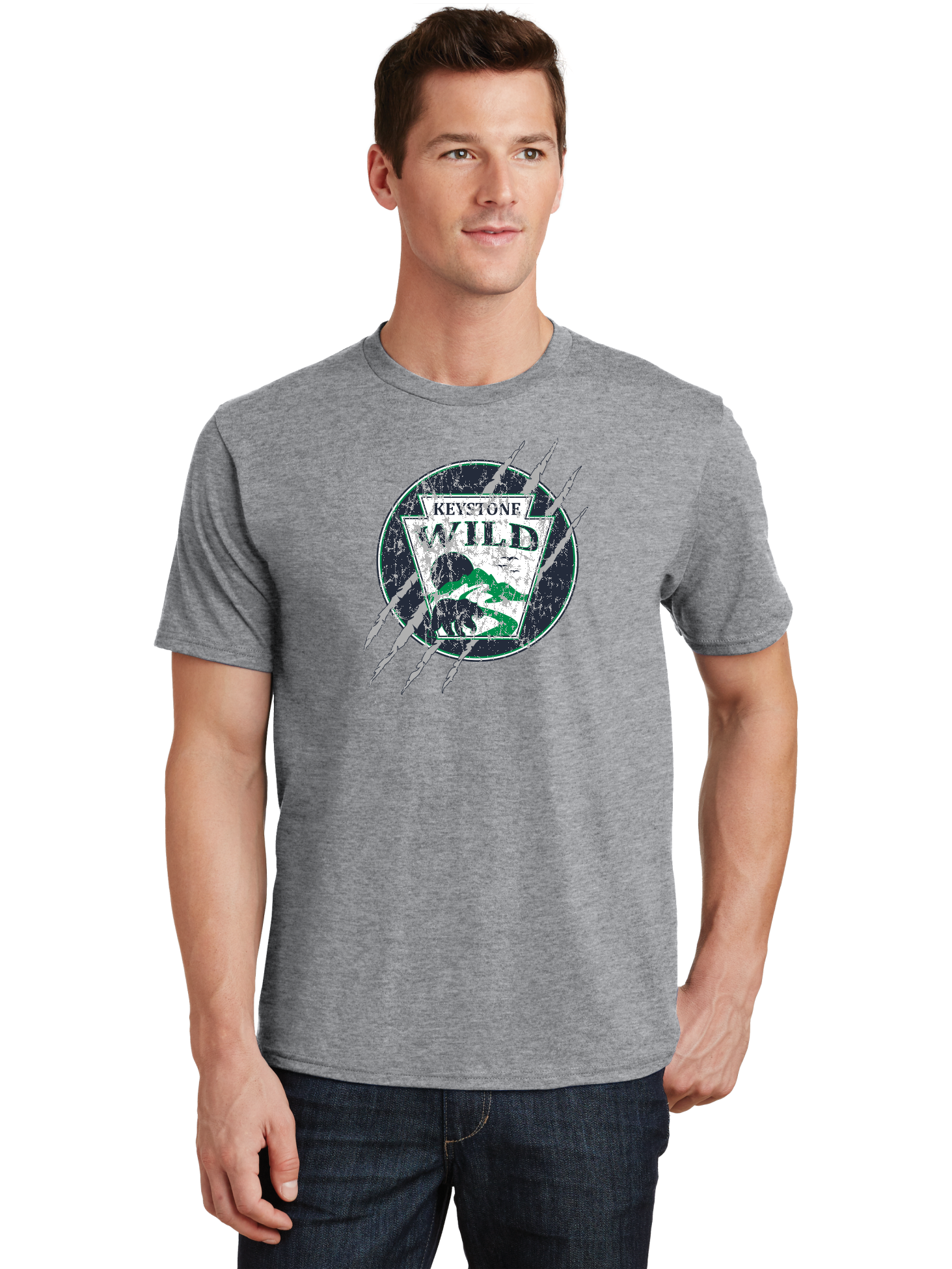 Distressed Logo T-Shirt - Keystone