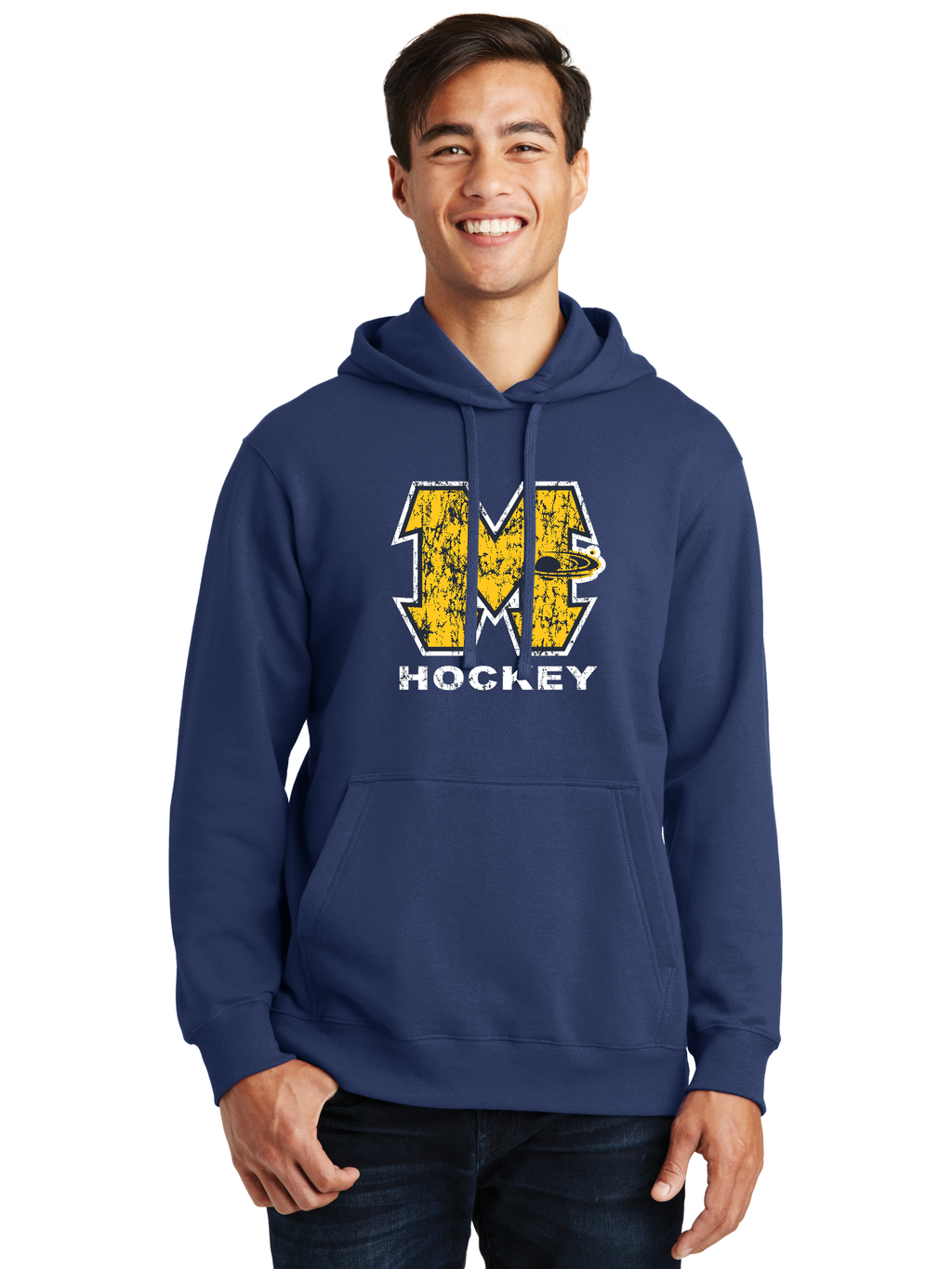 Distressed Logo Hoodie - Mars
