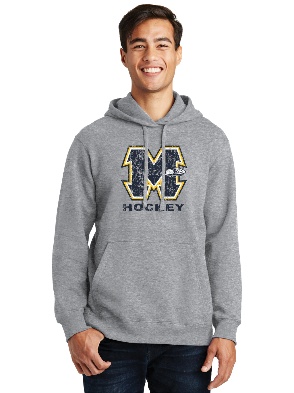 Distressed Logo Hoodie - Mars