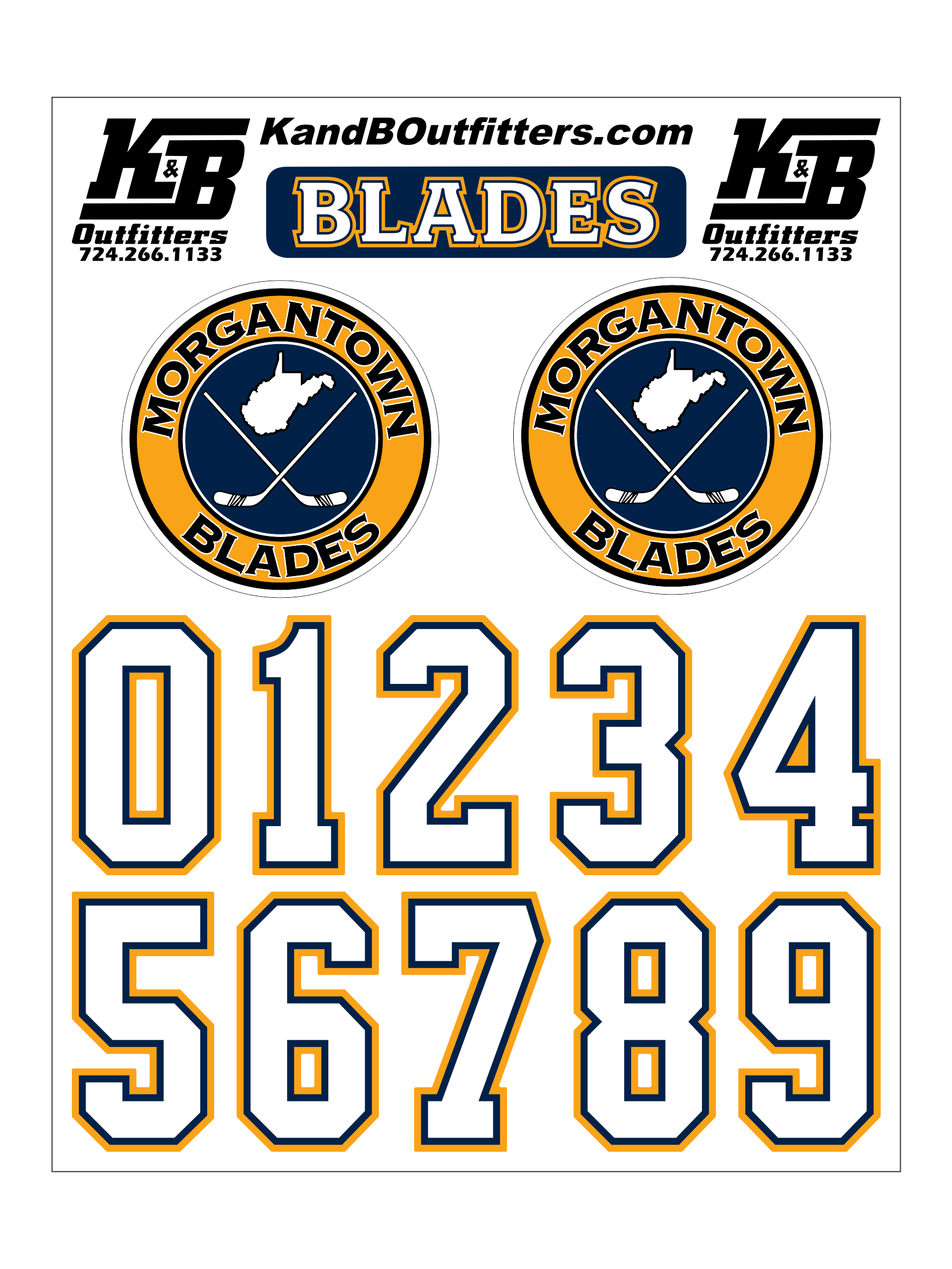 Helmet Decals - Blades