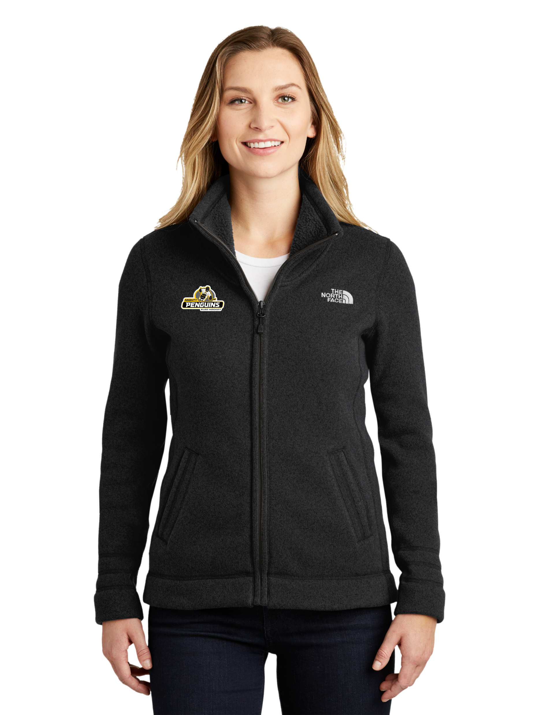 The North Face® Ladies Sweater Fleece Jacket - Mighty Penguins