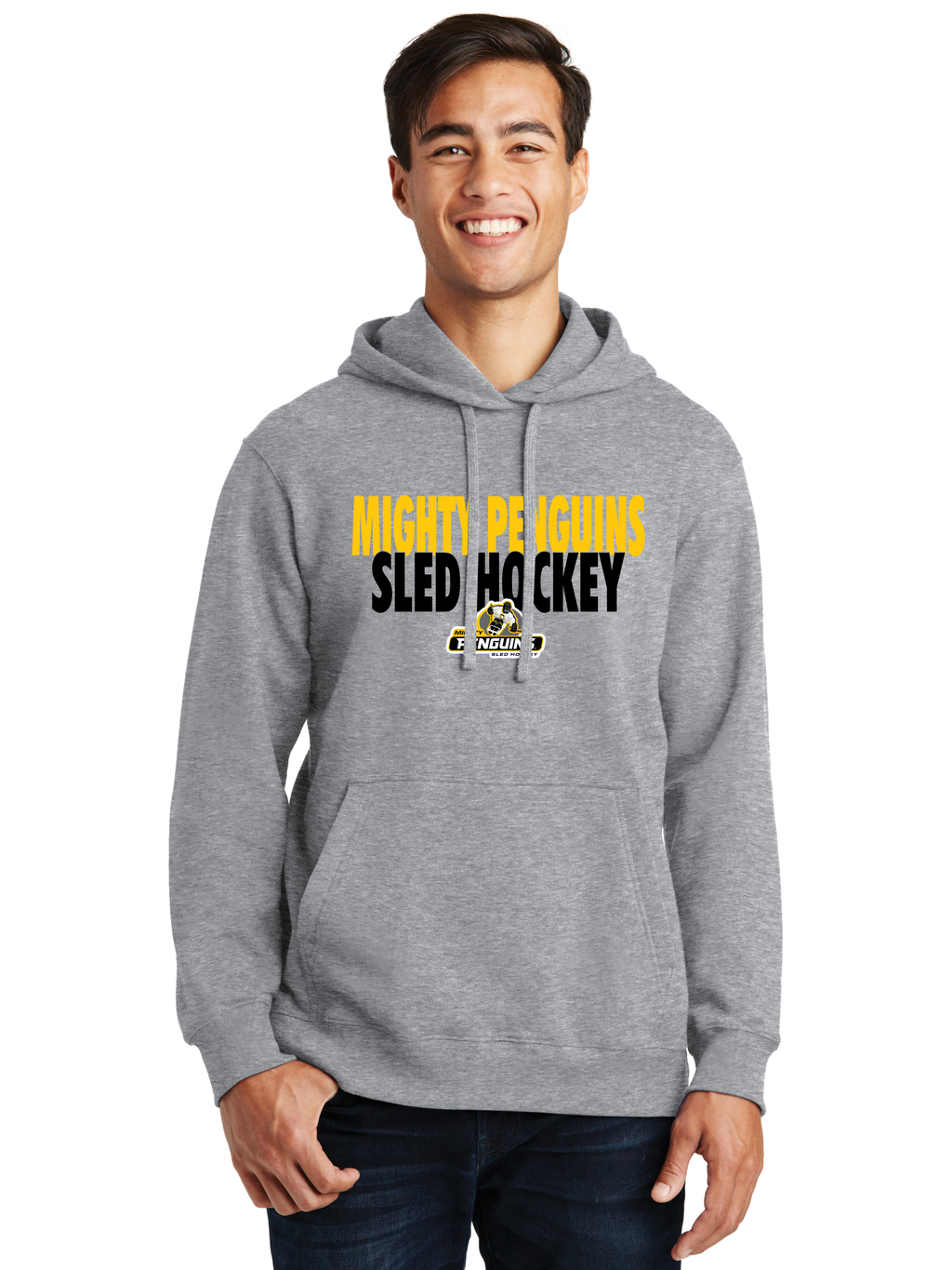 Text Hoodie - Mighty Penguins