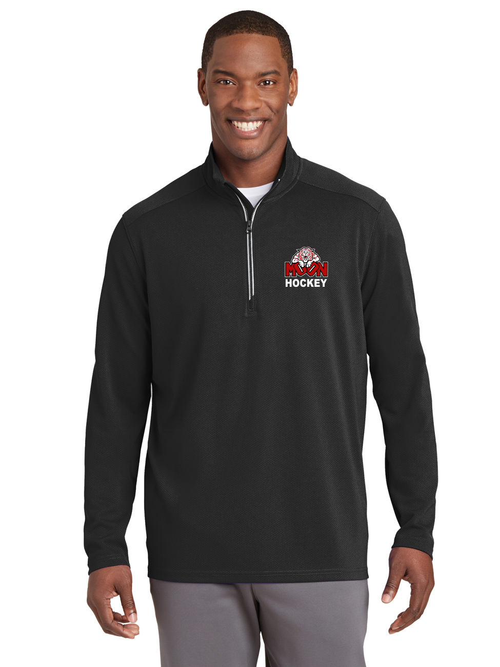 DGT Textured Quarter Zip - Moon