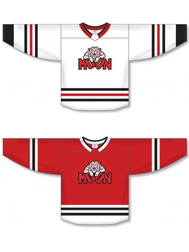 White/Red Game Jersey - Moon