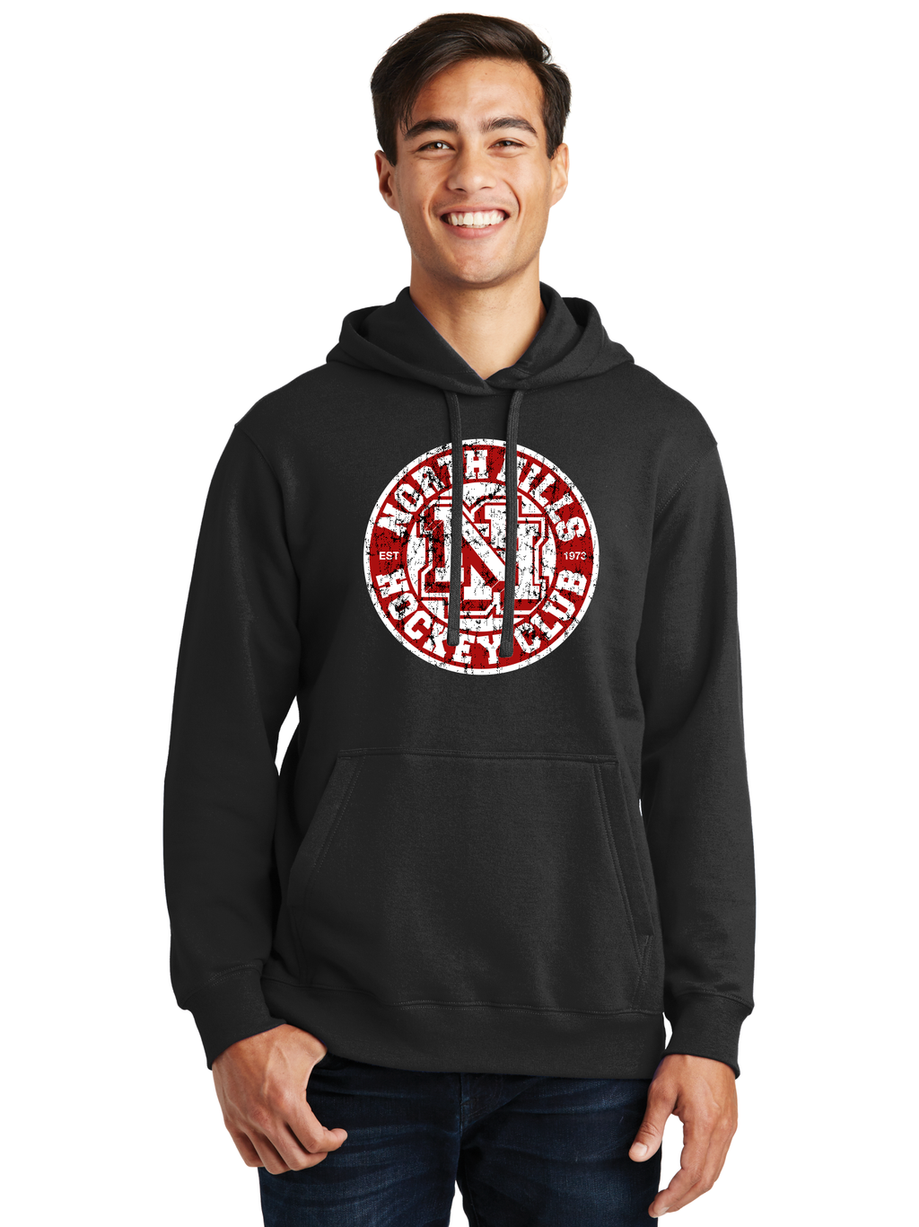 Distressed Logo Hoodie - North Hills