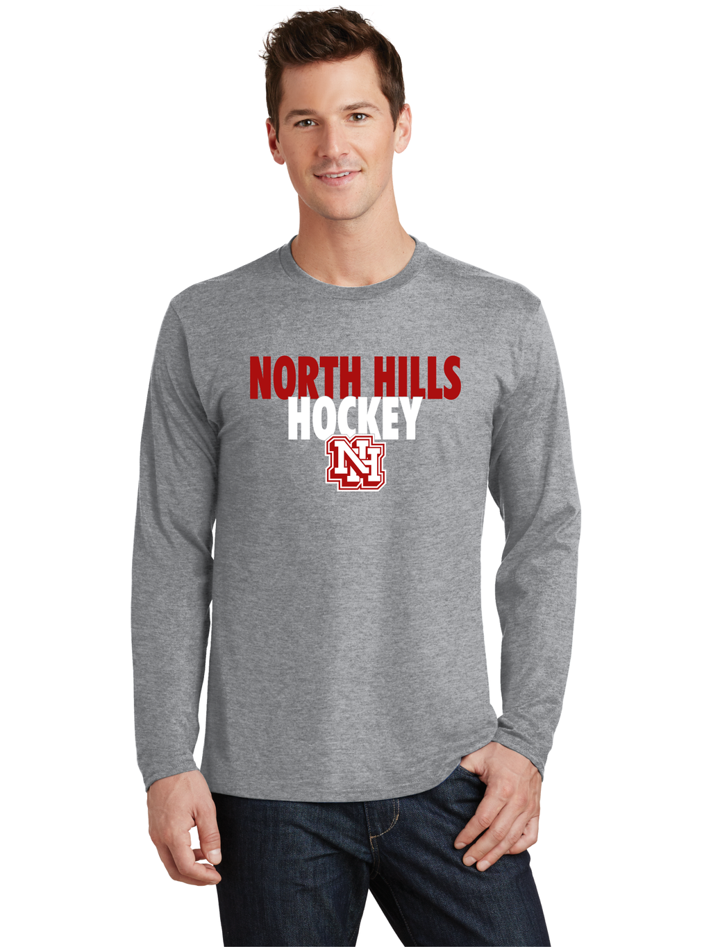 Text LS T-Shirt - North Hills