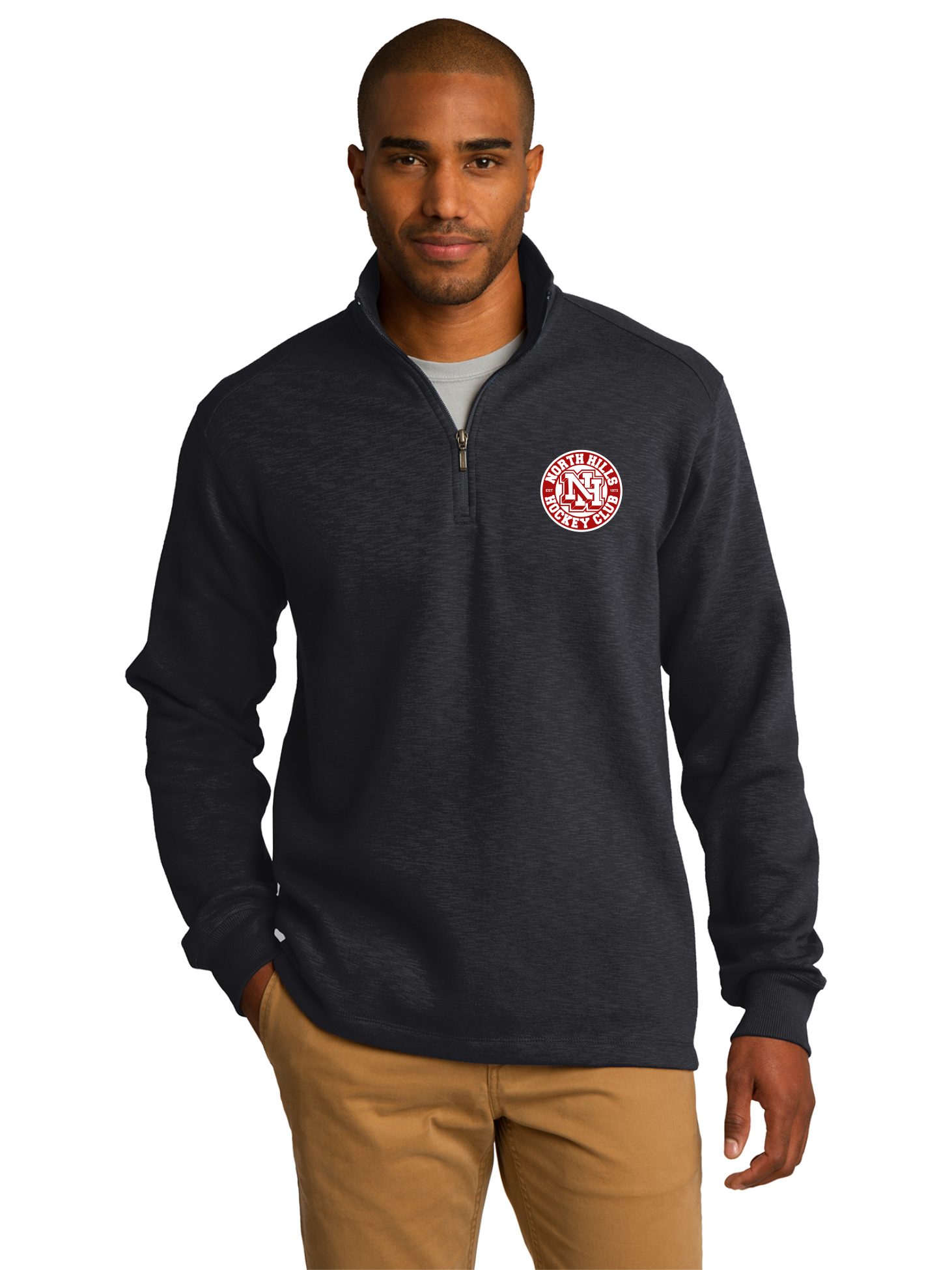 Embroidered Fleece Quarter Zip - North Hills