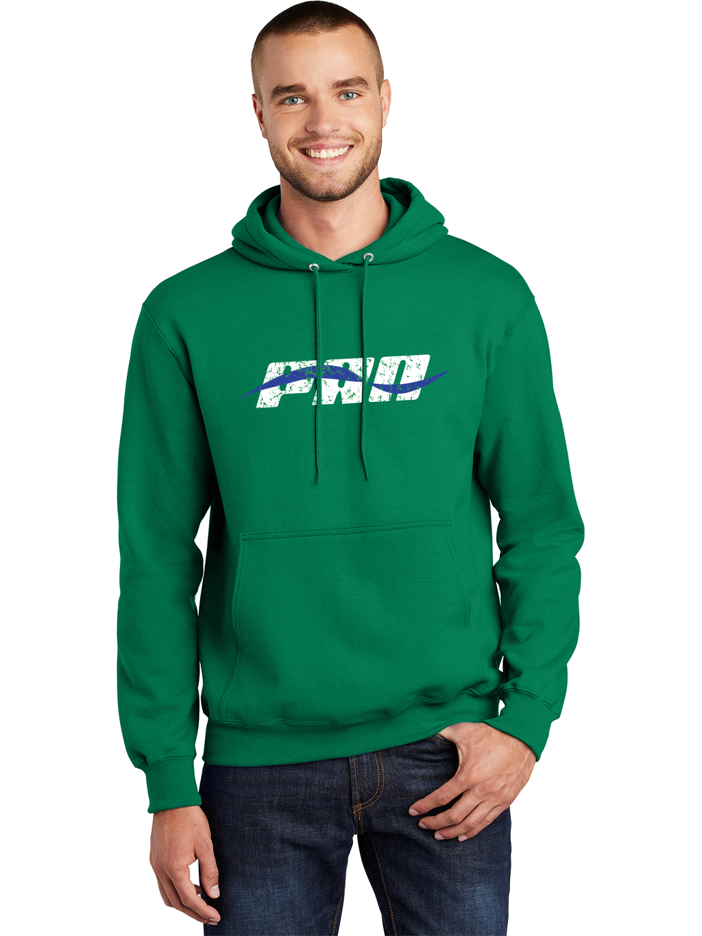 Distressed Logo Hoodie - PRA