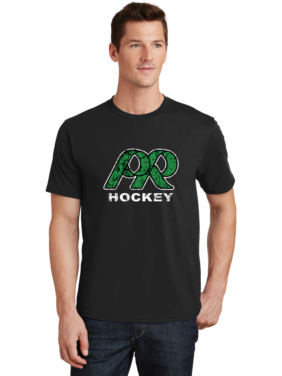 Distressed Logo T-Shirt - Pine Richland