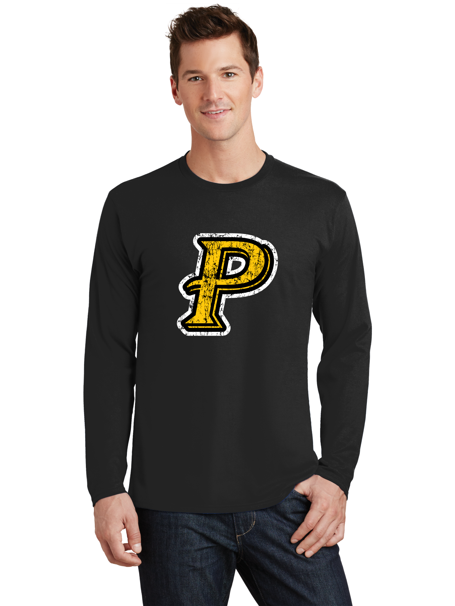 Distressed Logo LS T-Shirt - PSCS