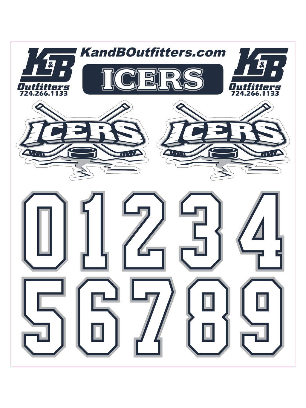 Helmet Decals - Icers
