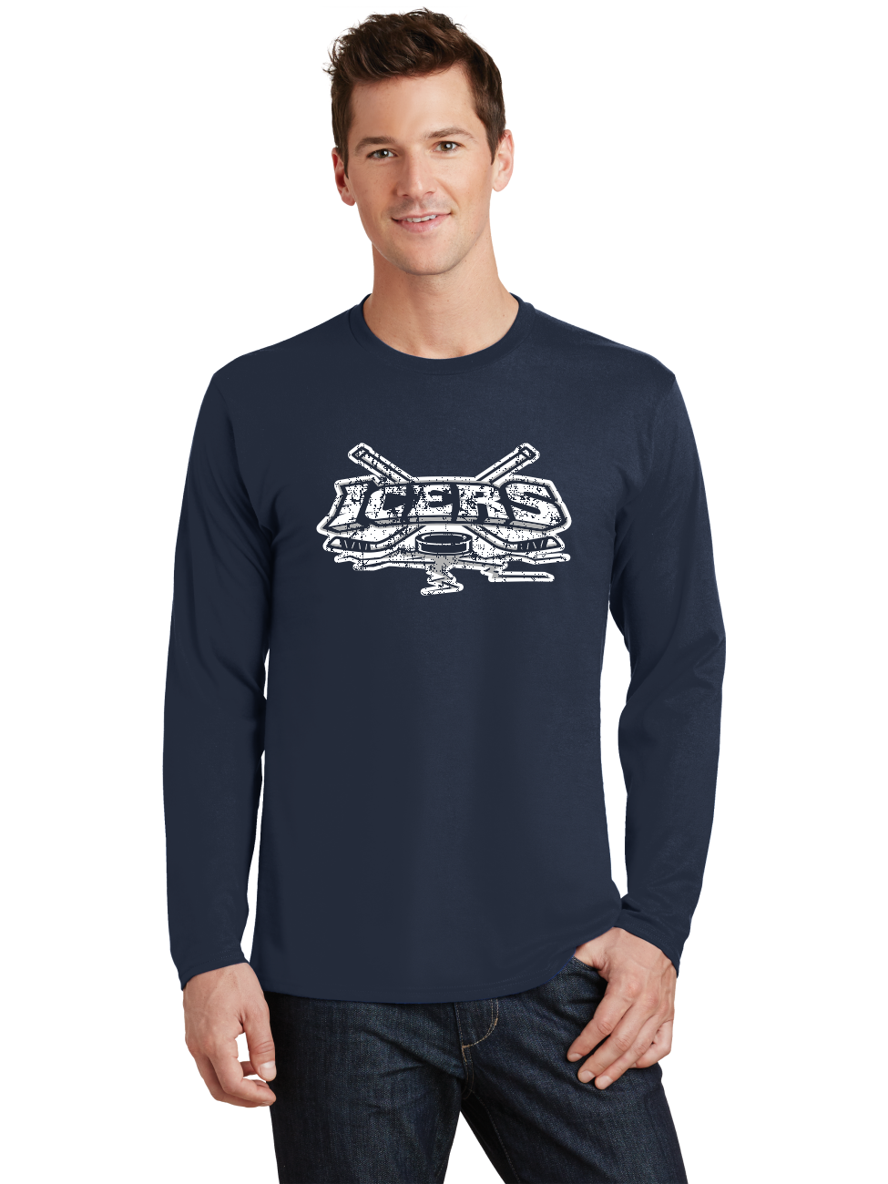Distressed Logo LS T-Shirt - Icers