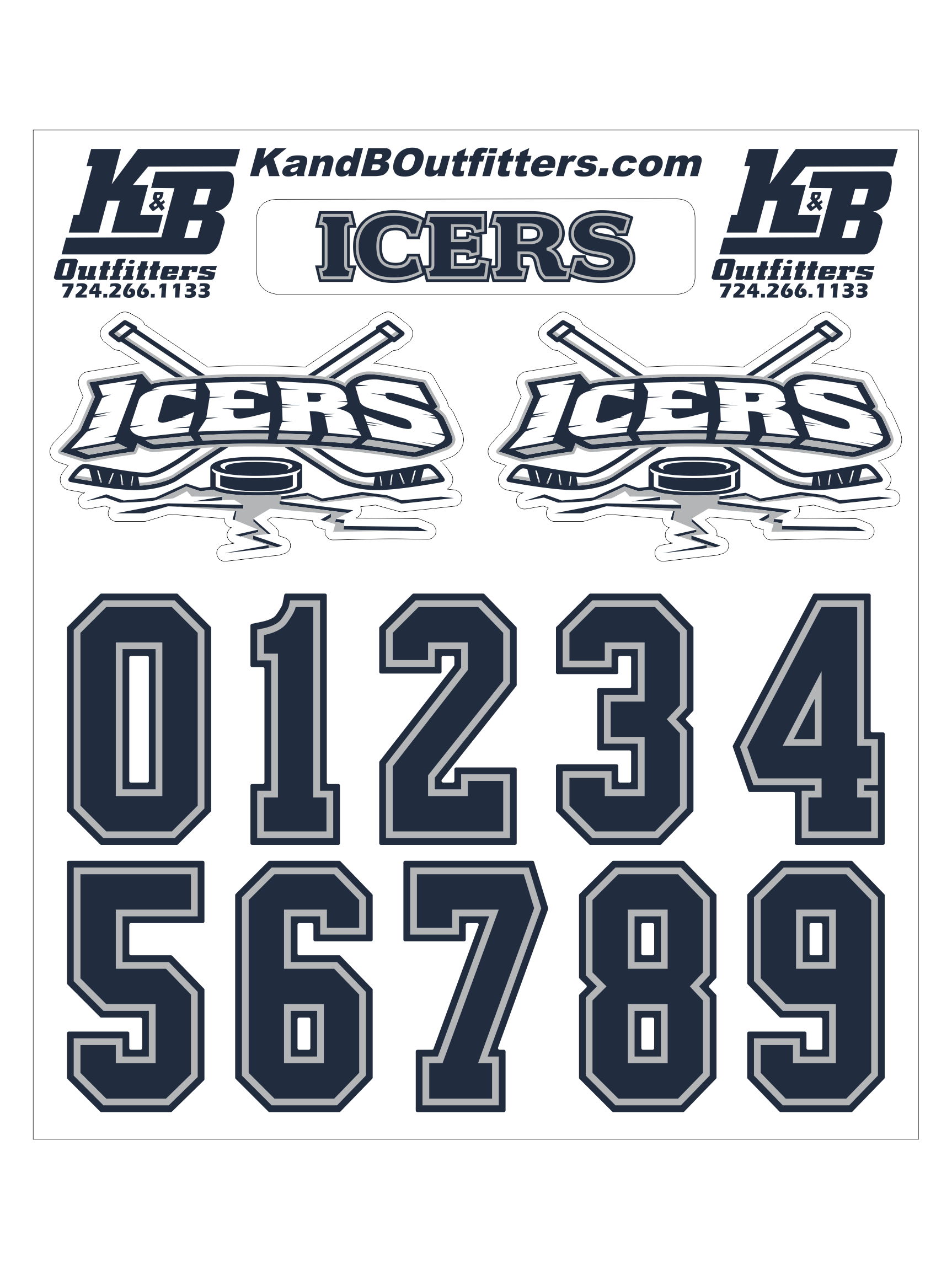 Helmet Decals - Icers