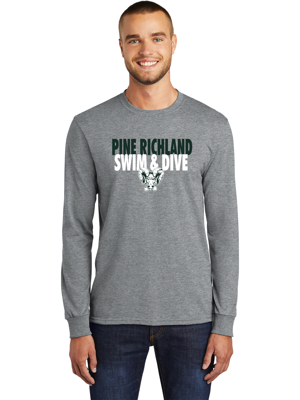 Text LS T-Shirt - PR Swim & Dive