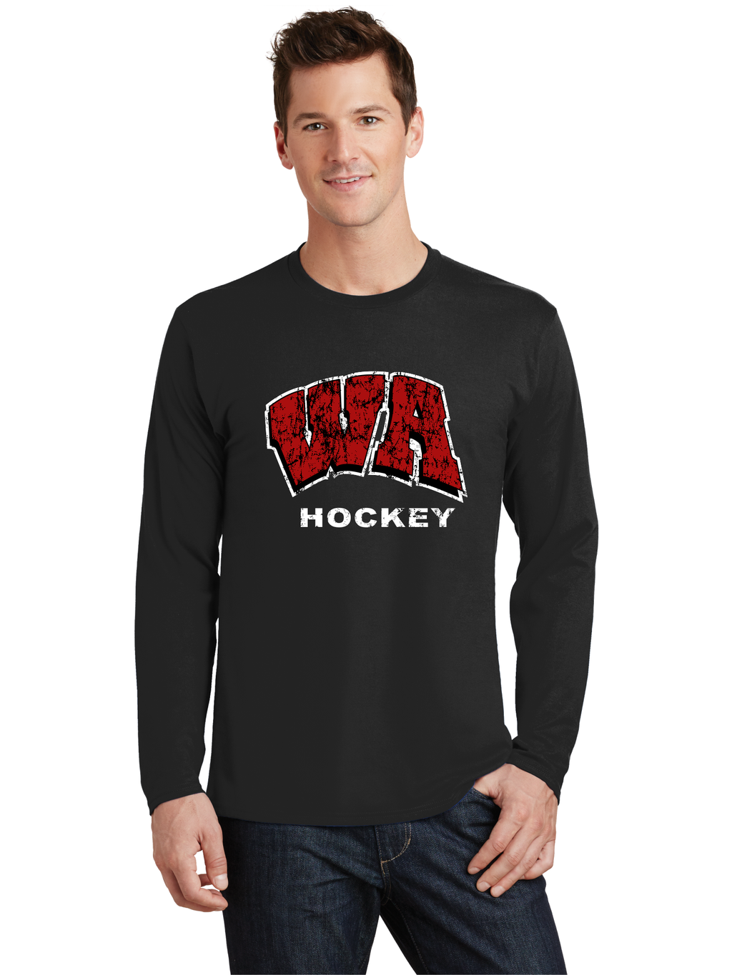 Distressed Logo LS T-Shirt - West Allegheny