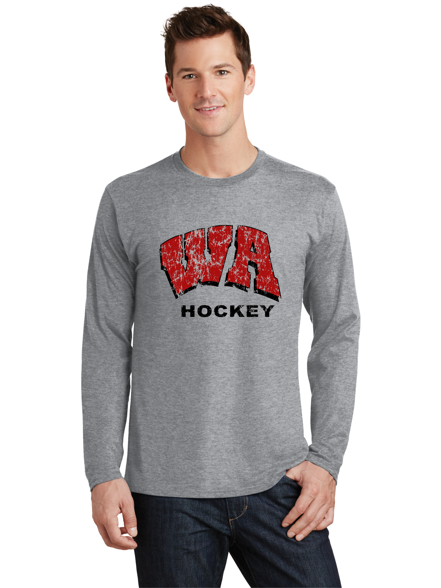 Distressed Logo LS T-Shirt - West Allegheny
