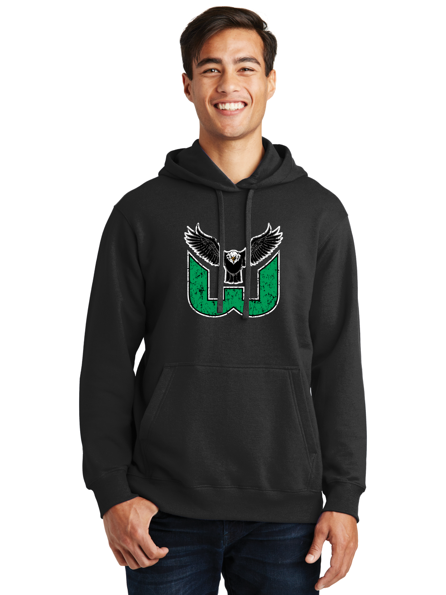 Distressed Logo Hoodie - Westmoreland