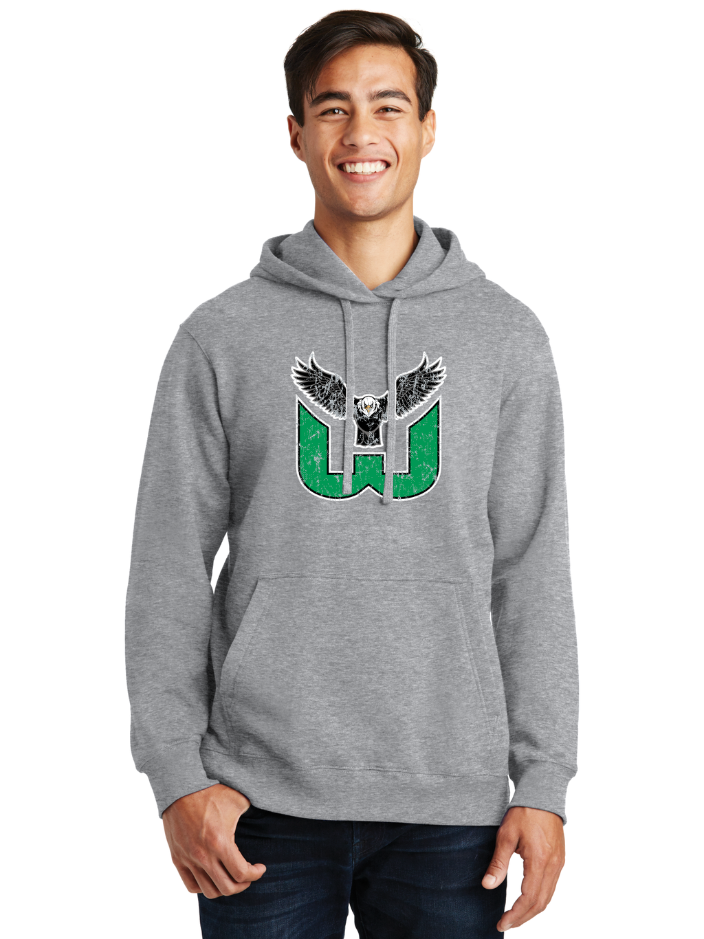 Distressed Logo Hoodie - Westmoreland